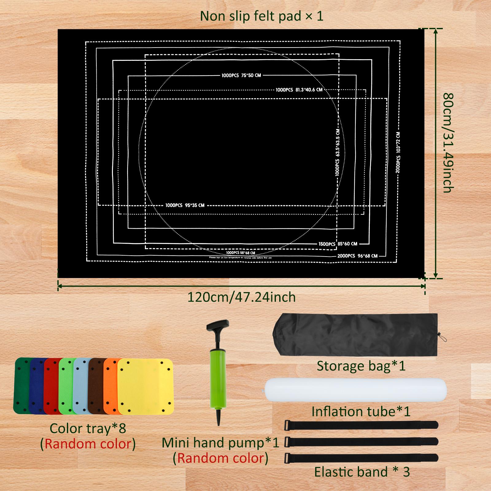 Коврик-ролл для пазлов для пазлов 2000 3000 деталей Коврик для хранения пазлов