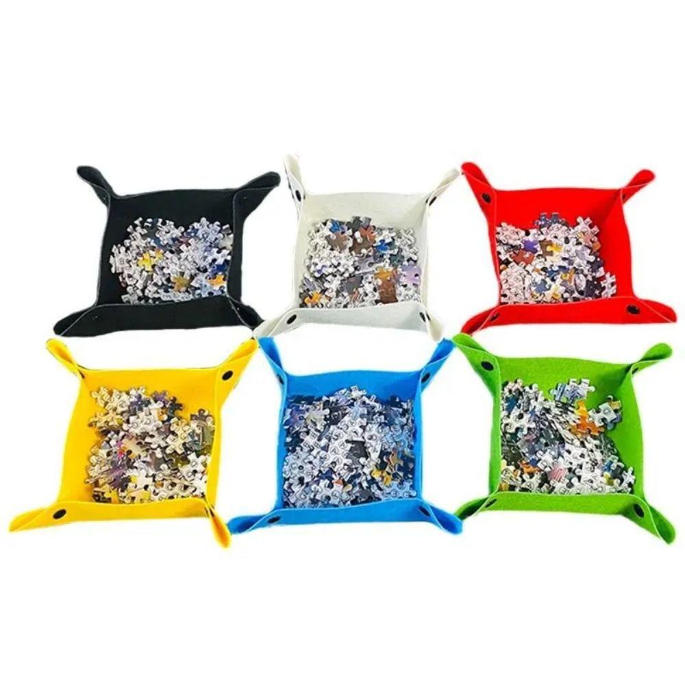 Органайзер для пазлов с перегородками, лотки для сортировки пазлов, диск для пазлов, детские игрушки Six Color