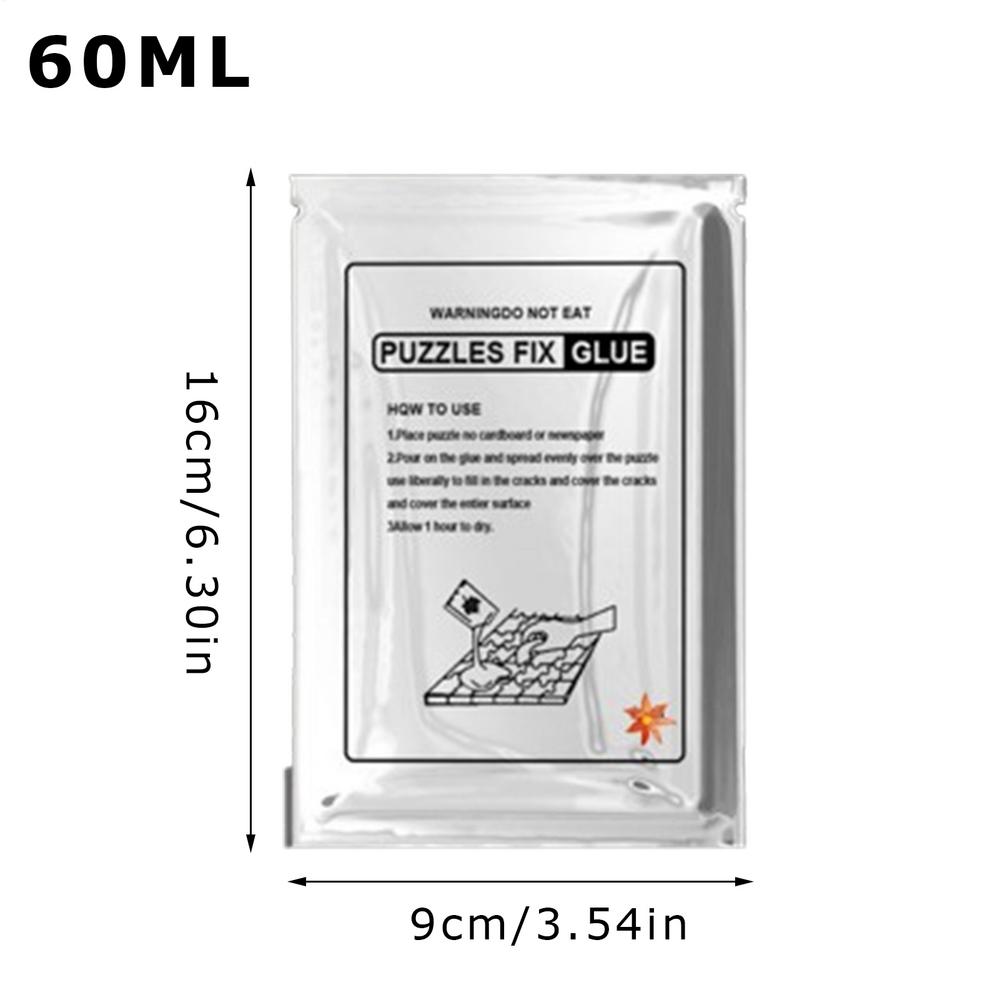 60 мл Клей для пазлов Профессиональный клей для пазлов Клей для пазлов со скребком для взрослых и детей Быстросохнущий для пазлов белый